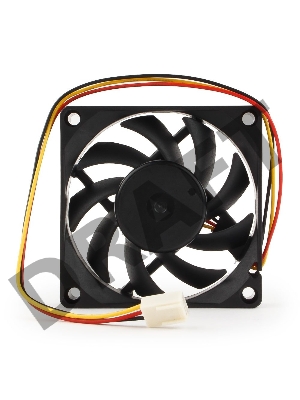 Вентилятор Gembird, 70x70x15, втулка, 3 pin, провод 25 см