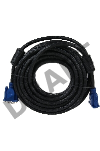 Кабель монитор-SVGA card (15M-15M) 10м 2 фильтра VCOM <VVG6448-10M>