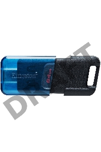 Флеш Диск Kingston 64Gb DataTraveler 80 M DT80M/64GB USB3.2 черный