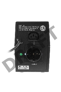 Источник бесперебойного питания Crown CMU-500X (480 ВА / 240 Вт; Off-Line; 1 х Euro + 1 х IEC-320 резервным питанием и фильтрацией; 12V/4,5AH х 1; пластик)