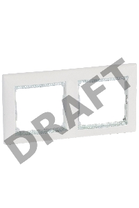 Рамка Valena-рамка *2 бел./кристалл