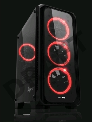 Корпус ZALMAN Z7 NEO, без БП, большое боковое окно, черный, ATX