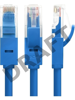 Патч-корд Greenconnect прямой 0.15m, UTP кат.5e, синий, позолоченные контакты, 24 AWG, литой, GCR-LNC01-0.15m, ethernet high speed 1 Гбит/с, RJ45, T568B Greenconnect Патч-корд прямой 0.15m, UTP кат.5e, синий, позолоченные контакты, 24 AWG, литой, GCR-LNC0