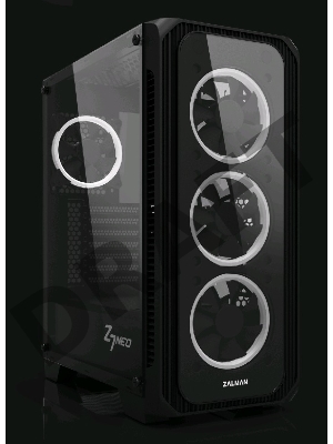 Корпус ZALMAN Z7 NEO, без БП, большое боковое окно, черный, ATX