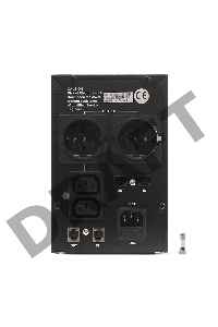 Источник бесперебойного питания CROWN 1200VA/720W, металл, 2x12V/9AH, розетки 2*IEC + 2*EURO, трансформатор AVR 145-280V, съёмный кабель 1.2м, фильтр телефонной и ethernet линии RJ11/45, защита батареи, от перегрузки, от КЗ, ПО