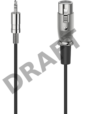 Адаптер аудио Hama H-205311 Jack 3.5 (m)/XLR (f) черный (уп.:1шт) (00205311)
