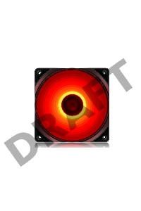 Вентилятор DEEPCOOL RF120R 120x120x25мм (96шт./кор, LED Red подсветка, 1300об/мин) Retail