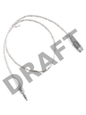 Кабель-удлинитель аудио Buro Jack/Plug 3.5mm (f) 1м. прозрачный (CAB025-1M)