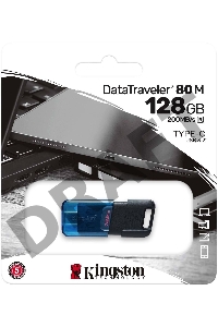 Флеш Диск Kingston 128Gb DataTraveler 80 M DT80M/128GB USB3.2 черный