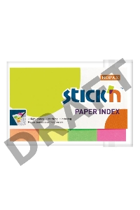 Закладки самокл. индексы бумажные Hopax 21205 20x50мм 4цв.в упак. 50лист