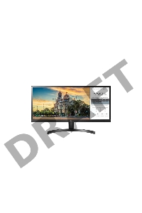 Монитор LG LCD 34'' [21:9] 2560х1080(UW-UXGA) IPS, nonGLARE, 300cd/m2, H178°/V178°, 1000:1, 16.7M, 5ms, 2xHDMI, DP, USB-Hub, Height adj, Tilt, Audio out, 2Y, Black