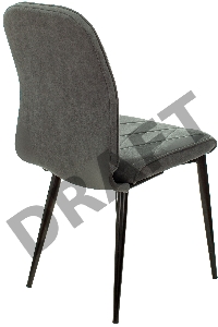 Стул для кухни Бюрократ KF-3_2 комплект 2шт серый Alfa 44 металл черный на ножках (KF-3/ALFA44_2)