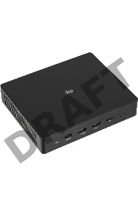 Неттоп IRU 110PGL Cel J4125 (2) 4Gb SSD128Gb UHDG 600 CR Free DOS GbitEth WiFi BT черный