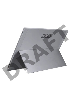 Монитор 15,6'' ACER PM168QKTsmiuu   OLED     UltraThin Silver 10 point MultiTouch, 16:9, OLED, 3840x2160, 1ms, 400cd, 60Hz, 1xMiniHDMI + 2xType-C(20W), 1Wx2,  HDR 400, Delta E<2