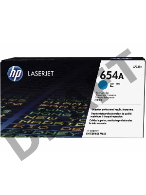 Тонер Картридж HP 654A CF331A голубой для HP CLJ Ent M651n/M651dn/M651xh/M680dn/M680f (15000стр.)