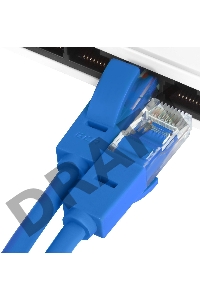 Патч-корд Greenconnect прямой 0.1m, UTP кат.5e, синий, позолоченные контакты, 24 AWG, литой, GCR-LNC01-0.1m, ethernet high speed 1 Гбит/с, RJ45, T568B Greenconnect Патч-корд прямой 0.1m, UTP кат.5e, синий, позолоченные контакты, 24 AWG, литой, GCR-LNC01-0