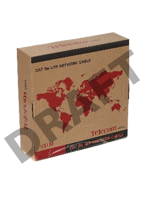 Кабель Telecom Кабель Ultra UTP кат.5e 4 пары (100м) (0.40mm) CCA TUS44148E 