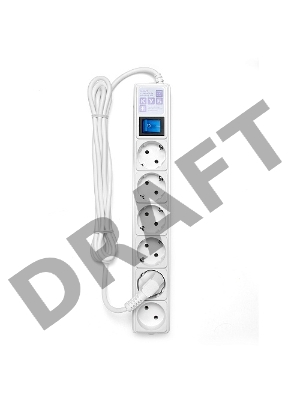 Фильтр-удлинитель Power Cube 3,0 м 6 розеток (белый) 16А/3,5кВт