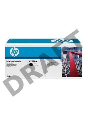Тонер-картридж HP CE270A черный для Color LaserJet Enterprise CP5525 13500 стр.