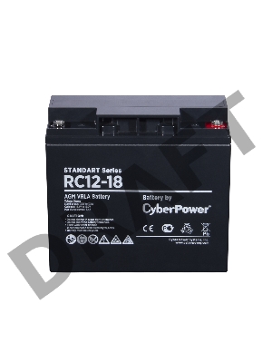 Батарея SS CyberPower RC 12-18 / 12 В 18 Ач Battery CyberPower Standart series RC 12-18 / 12V 18 Ah