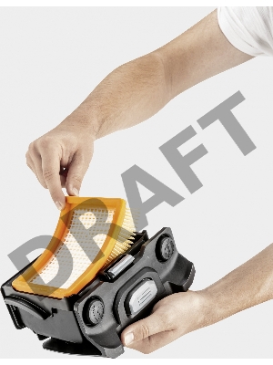 Строительный пылесос Karcher WD 4 V-20/5/22 1000Вт (уборка: сухая/сбор воды) желтый