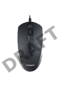 Мышь Гарнизон GM-220XL, USB, чип- Х, черный, 2 метра,1000 DPI, 2кн.+колесо-кнопка