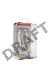 Мышь беспров. Gembird MUSW-400-G, золотой, 3кн.+колесо-кнопка, 2.4ГГц, 1600 dpi