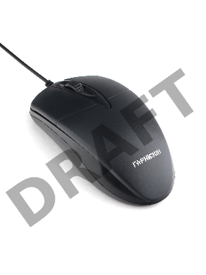 Мышь Гарнизон GM-220XL, USB, чип- Х, черный, 2 метра,1000 DPI, 2кн.+колесо-кнопка