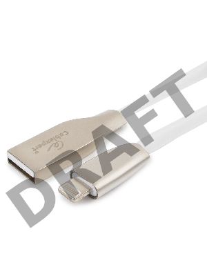 Кабель Cablexpert для Apple CC-G-APUSB01W-3M, AM/Lightning, серия Gold, длина 3м, белый, блистер