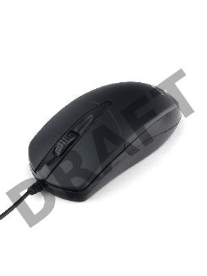 Мышь Гарнизон GM-220XL, USB, чип- Х, черный, 2 метра,1000 DPI, 2кн.+колесо-кнопка