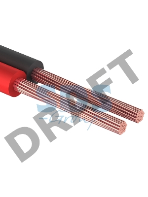 Кабель акустический REXANT 2х0,75 мм², красно-черный, мини-бухта 10 м