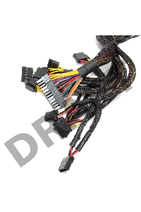 Блок питания CROWN CM-PS650W PLUS (ATX 650W, 20+4in 450mm, 140mm red LED FAN, SATA*4, IDE*4, FDD*1, 4+4pin, 6+2pin PCI-E*1)