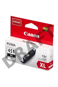 Картридж струйный CLI-451XLBK (6472B001) для Canon PIXMA iP7240, MG5440, 6340, Черный, 4425стр.