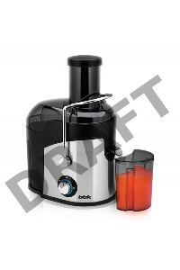 Соковыжималка BBK JC080-H03 800Вт, 2 скорости, резервуар для сока: 0.75 л, плавный запуск двигателя, черный/металлик