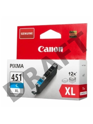 Картридж струйный CLI-451XLC (6473B001) для Canon PIXMA iP7240, MG5440, 6340,  Голубой, 665стр.