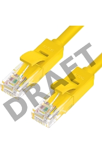 Патч-корд Greenconnect прямой 40.0m, UTP кат.5e, желтый, позолоченные контакты, 24 AWG, литой, GCR-LNC02-40.0m, ethernet high speed 1 Гбит/с, RJ45, T568B Greenconnect Патч-корд прямой 40.0m, UTP кат.5e, желтый, позолоченные контакты, 24 AWG, литой, GCR-LN