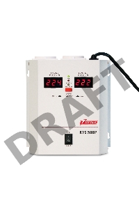 Стабилизатор напряжения Powerman  AVS-500P (220В±8% 500ВА,5А,КПД 98%, циф. индикация вх./вых.)