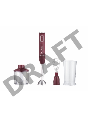 Блендер погружной WILLMARK WHB-1450PS (500Вт,турбо режим,Soft t, венчик, колка льда, измельч,фиолет)