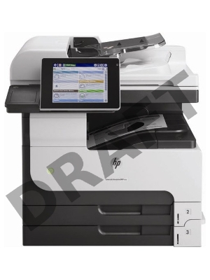 МФУ HP LaserJet Enterprise MFP M725dn, лазерный p/c/s, A3, 40ppm, 1200dpi, 1024Mb, 320Gb HDD, 3 trays 100+250+250, ADF100, Duplex, USB/LAN/FIH, Color LCD20i, 1y warr (replace Q7840A M5025, Q7829A M5035)
