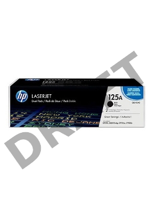 Тонер-картридж HP CB540AD черный двойная упаковка для CLJ CP1215/CP1515/CP1518 2 х 2200стр.