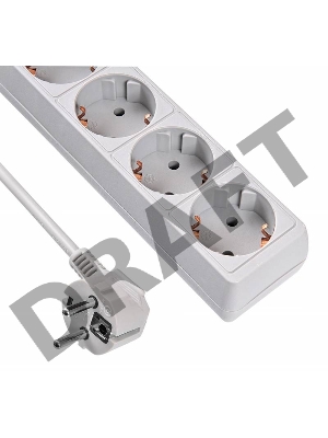 Сетевой фильтр Buro 500SL-1.5-G 1.5м (5 розеток) серый (пакет ПЭ)