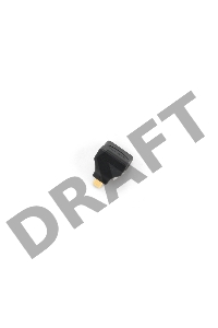 Переходник HDMI-microHDMI Gembird, 19F/19M, угловой, золотые разъемы, пакет  A-HDMI-FDML 