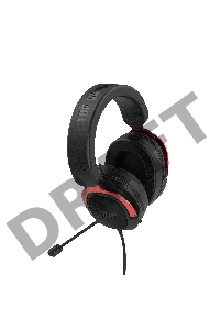 Игровые наушники ASUS TUF Gaming H3  чёрно-красные (7.1 виртуально, 50мм, неодимовые магниты, 32 Ом, 20~20000 Гц, микрофон, USB, PC, Mac, PS4, Nintendo Switch, Xbox One, 90YH02AR-B1UA00)
