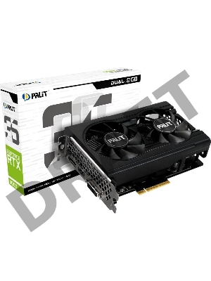 Видеокарта Palit PA-RTX3050 DUAL GDDR6 128bit 1552/14000 HDMIx1 DPx3 HDCP Ret