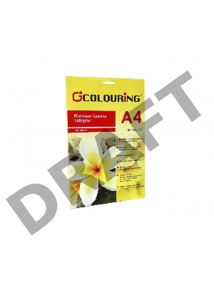 Фотобумага CG-БМ-140-А4-50 матовая, 140 г/м2, А4, 50 листов, 5760 dpi