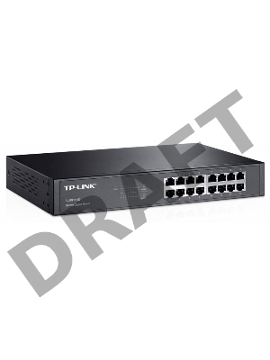 Коммутатор TP-Link SMB TL-SG1016D неуправляемый настольный/19U 16x10/100/1000BASE-T