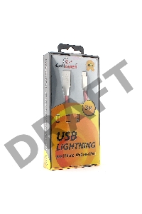 Кабель Cablexpert для Apple CC-G-APUSB01R-3M, AM/Lightning, серия Gold, длина 3м, красный, блистер