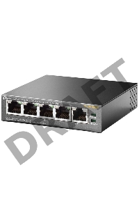 Коммутатор TP-Link SMB TL-SF1005P 5-портовый 10/100 Мбит/с настольный коммутатор с 4 портами PoE 