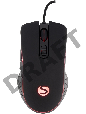 Мышь SunWind SW-M710G черный оптическая (3200dpi) USB для ноутбука (7but)