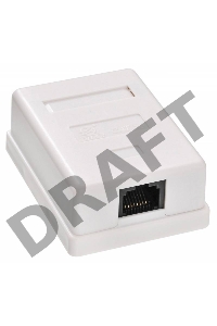 Розетка RJ45 Buro RJ-45 468-8k-1 кат.5E одинарная, TL-CAT-013